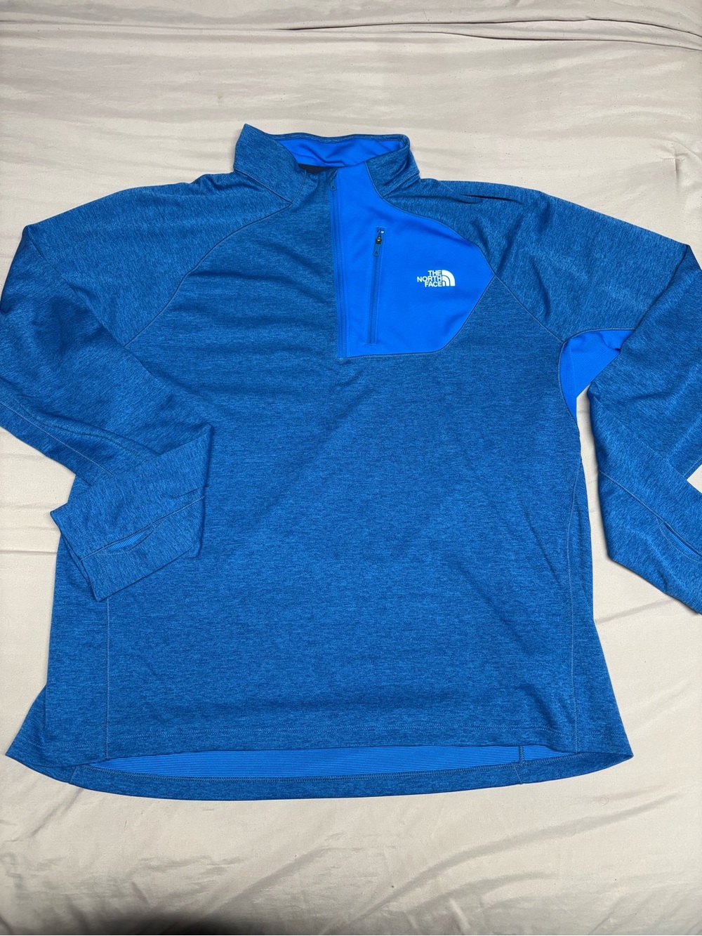 The North Face Men's Royal Blue Zip Chest Pullover